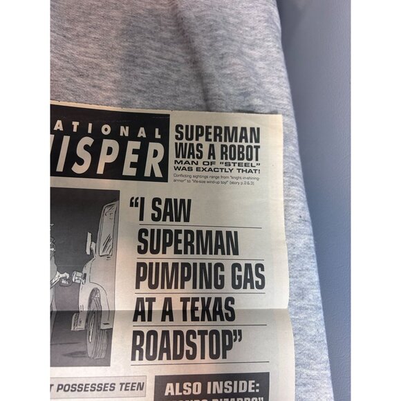 National Whisper Promo Newspaper Print Superman is Back! 1993 - Picture 2 of 8